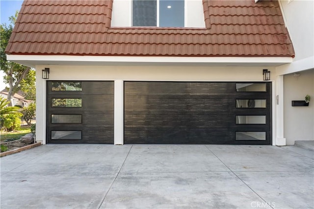 entrance to property with a garage