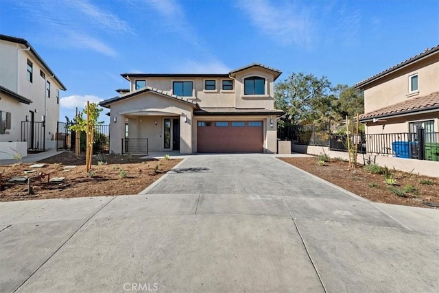 view of front of house featuring a garage