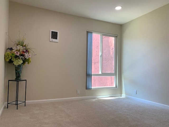 carpeted spare room with a wealth of natural light