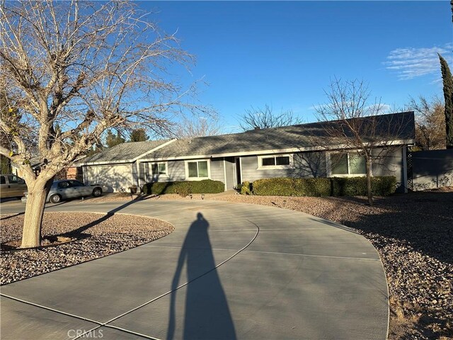 view of ranch-style home