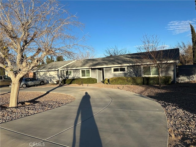 view of ranch-style home