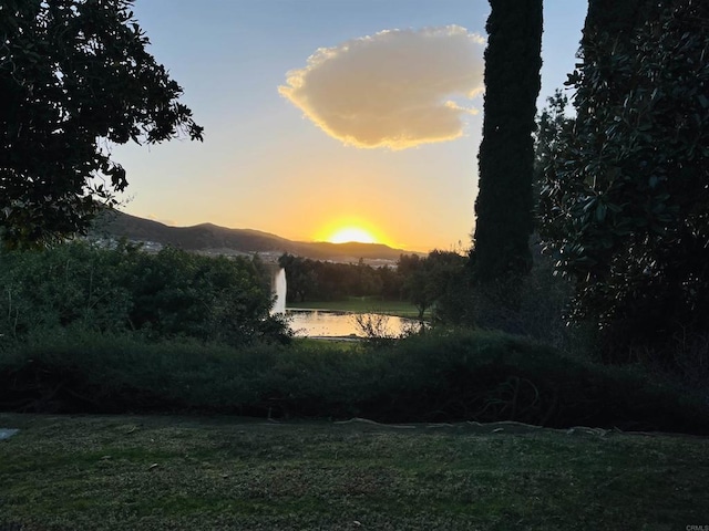 property view of mountains with a water view