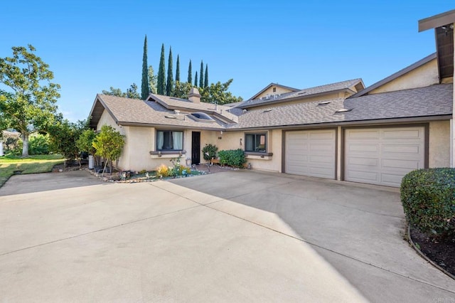 ranch-style house with a garage