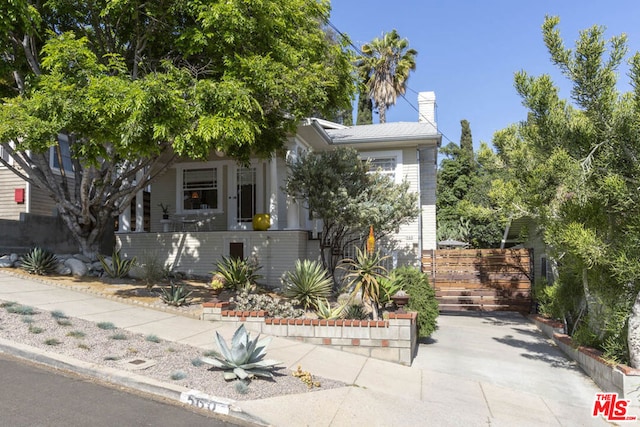 view of front of home