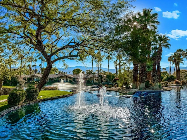 property view of water with a mountain view