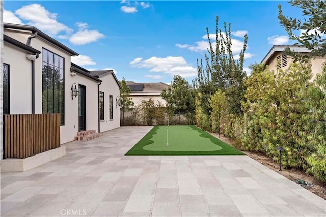 exterior space with a patio