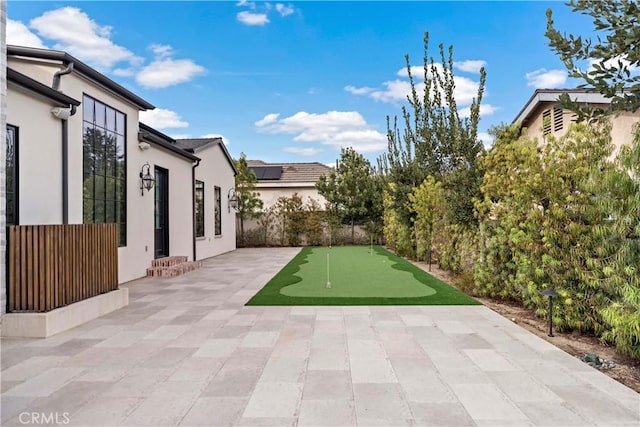 view of patio / terrace with fence