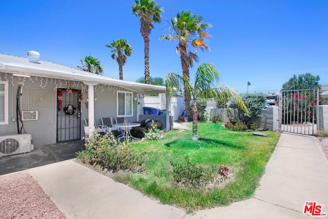 exterior space with ac unit