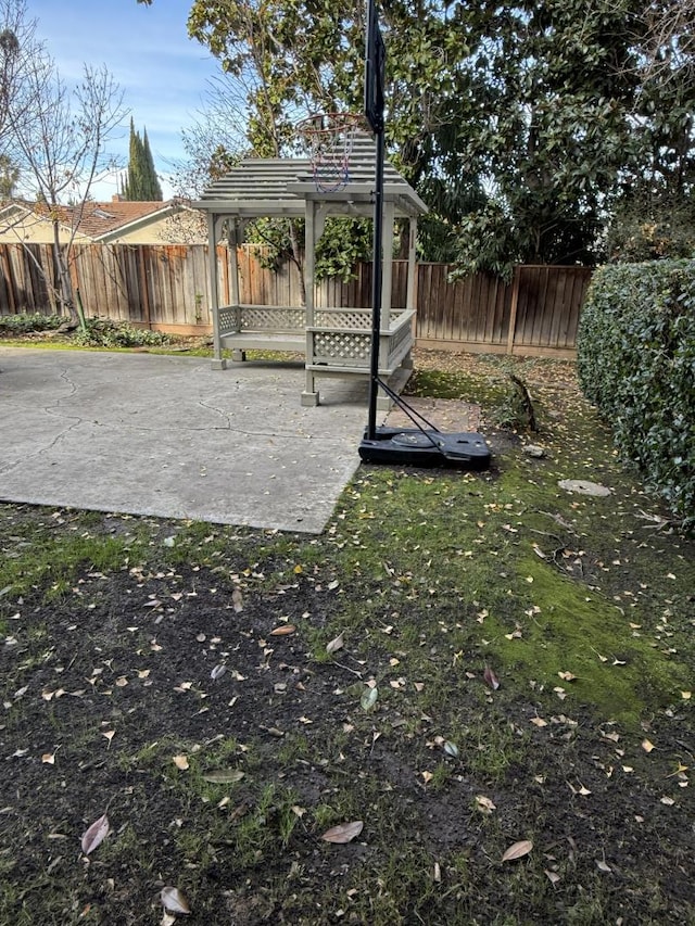 view of yard featuring a patio area