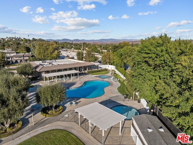 birds eye view of property