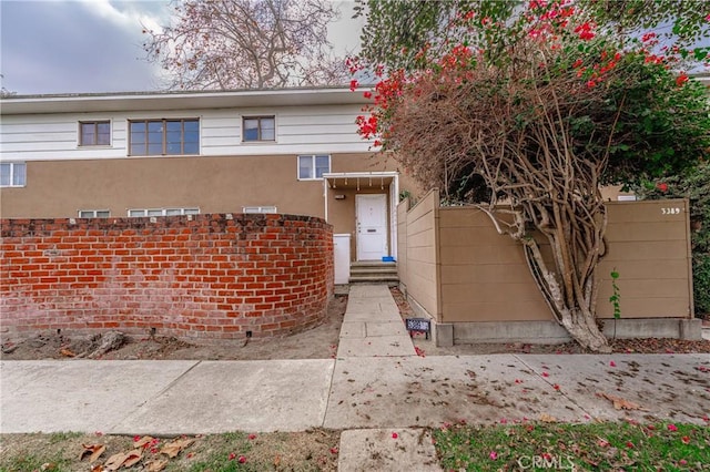 view of front of home