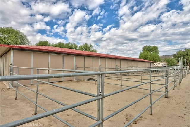 view of stable