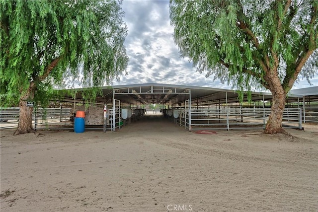 view of stable