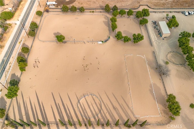 bird's eye view featuring a rural view