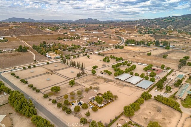 bird's eye view featuring a mountain view