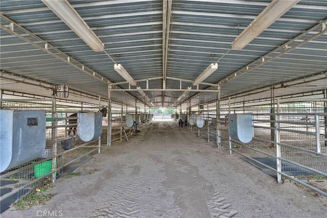 view of horse barn