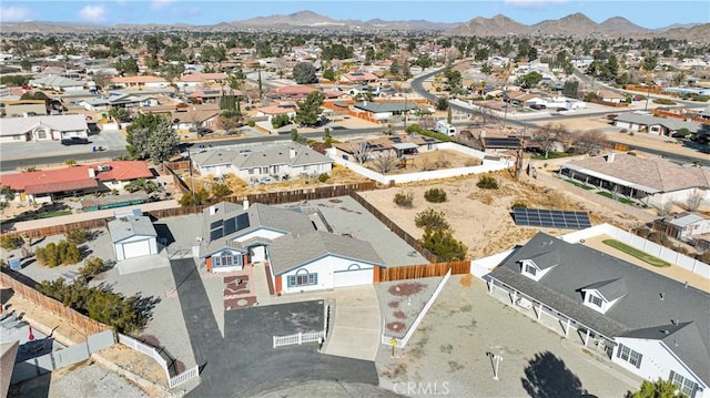 aerial view featuring a mountain view