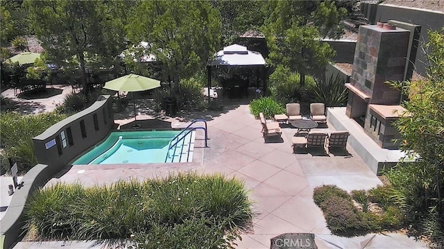 view of pool with a patio area and a pool