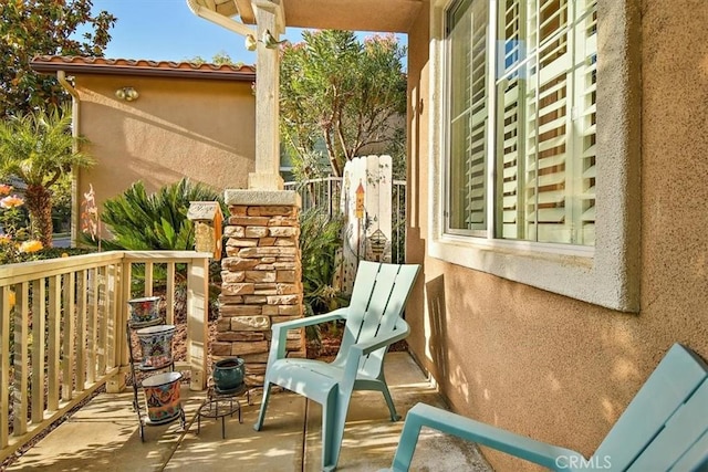 view of balcony