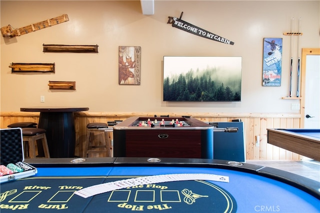 view of game room