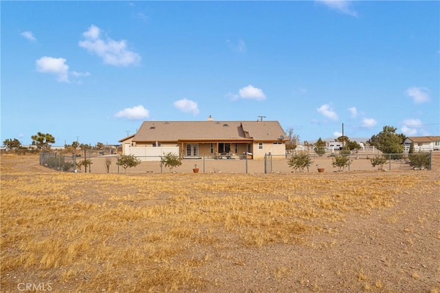 view of back of property