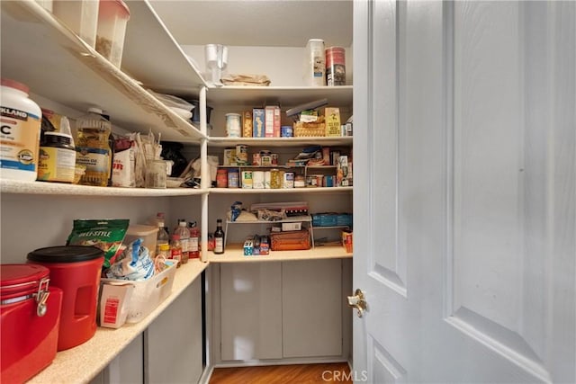 view of pantry