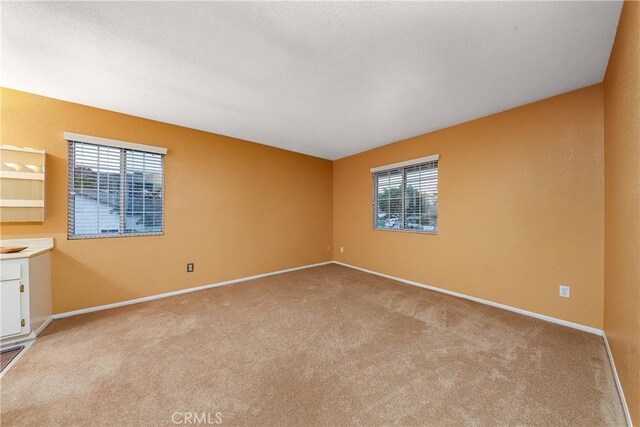 carpeted empty room featuring a healthy amount of sunlight