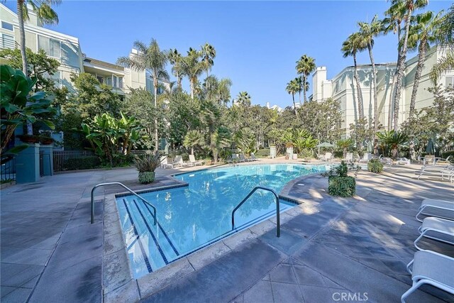 view of pool with a patio area