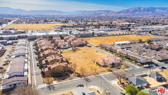 aerial view featuring a mountain view