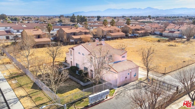 aerial view featuring a mountain view