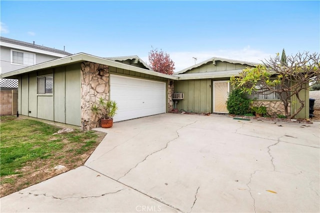 view of home's exterior featuring a garage