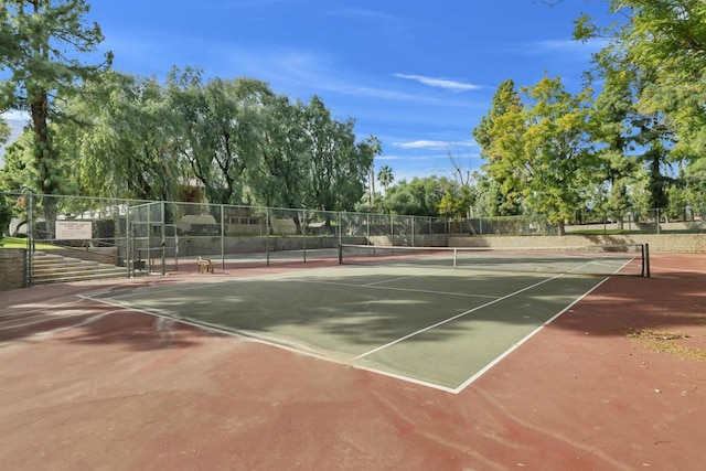 view of tennis court