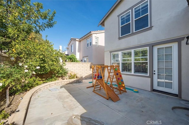 view of patio / terrace with a playground