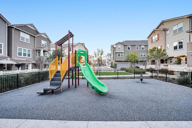 view of jungle gym