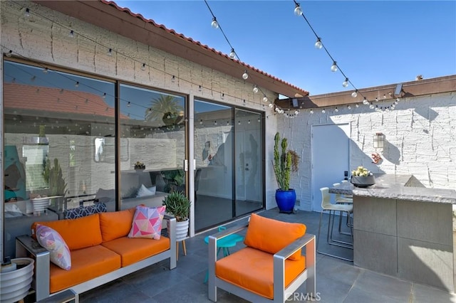 view of patio / terrace with outdoor lounge area