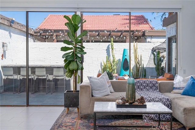 view of patio with outdoor lounge area