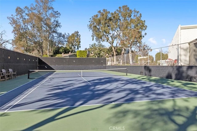 view of tennis court