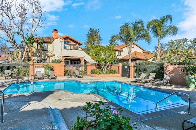 view of pool with a patio area