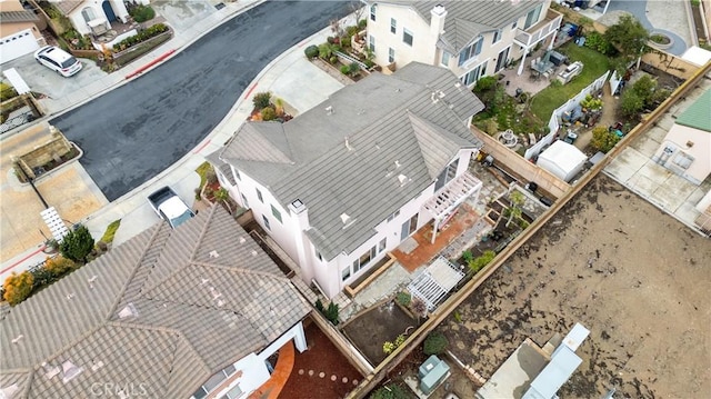 aerial view featuring a residential view