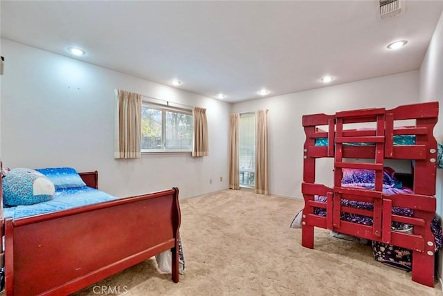 bedroom featuring carpet flooring