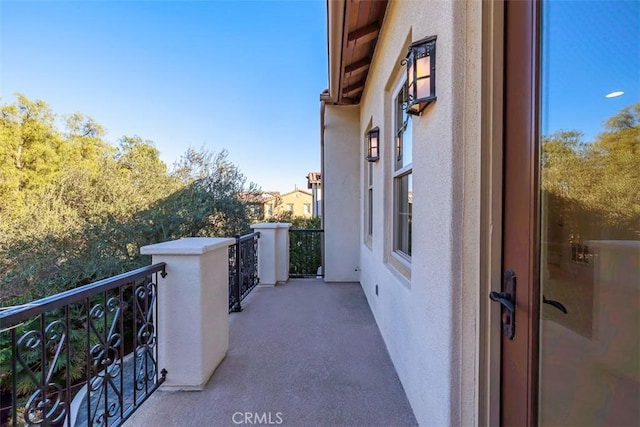 view of balcony