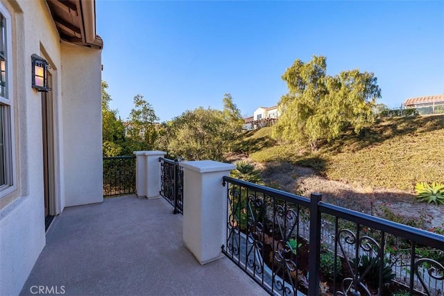 view of balcony