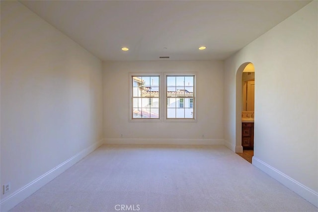 view of carpeted empty room