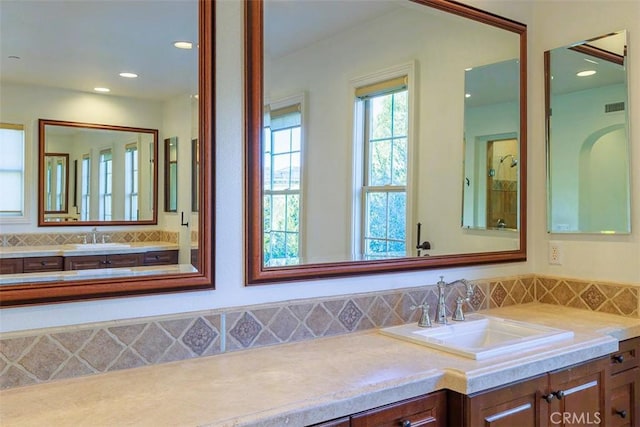 bathroom featuring vanity