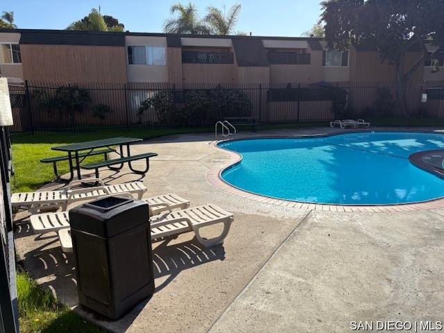 view of pool with a patio