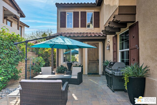 view of patio / terrace featuring grilling area