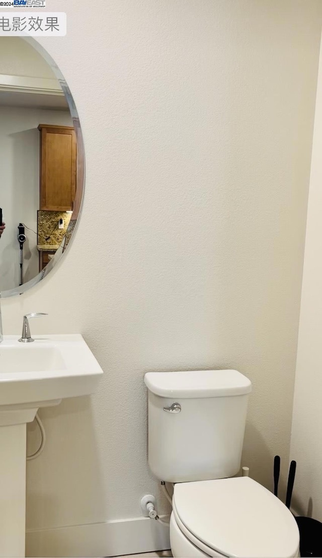 bathroom with toilet