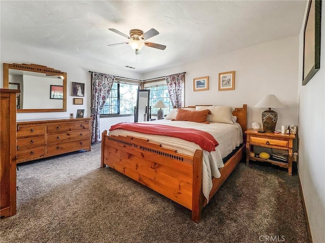 905 Madera Ln, Lake Arrowhead, CA 92352 - bedroom featuring carpet and a ceiling fan