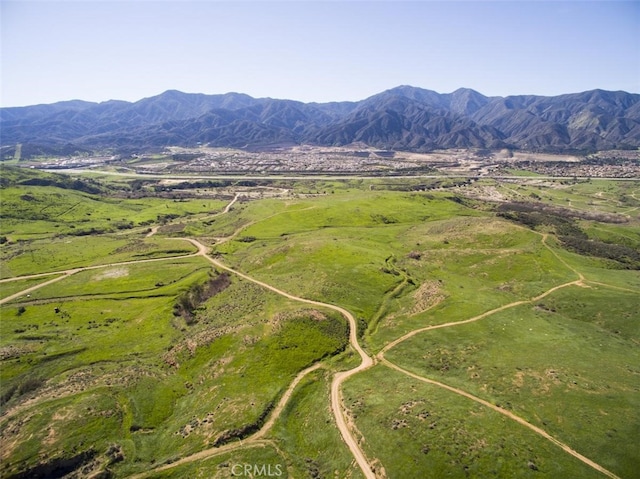 24368 Overlook Dr, Corona, CA 92883 - drone / aerial view featuring a mountain view