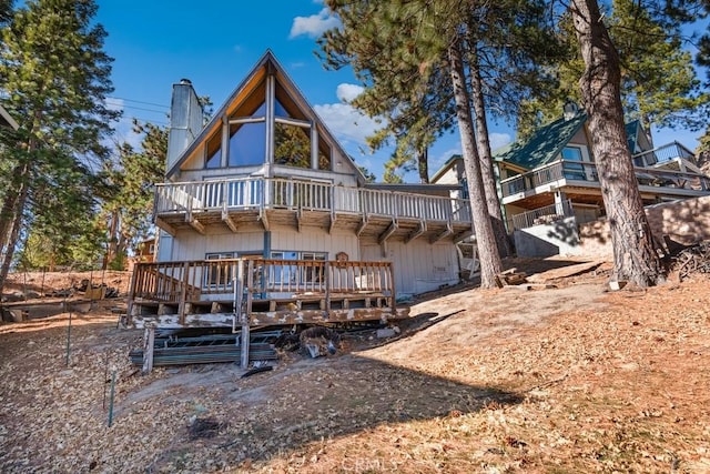 view of rear view of property